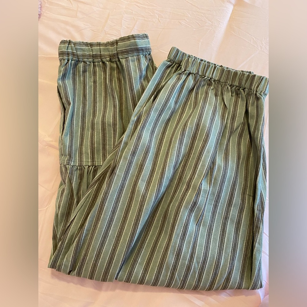 Free People Ellie Striped Pull On Barrel Pants - Picture 10 of 10